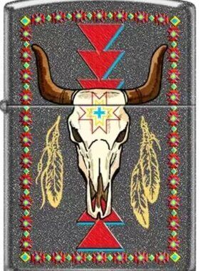 Ironstone Bull Skull Zippo Lighter